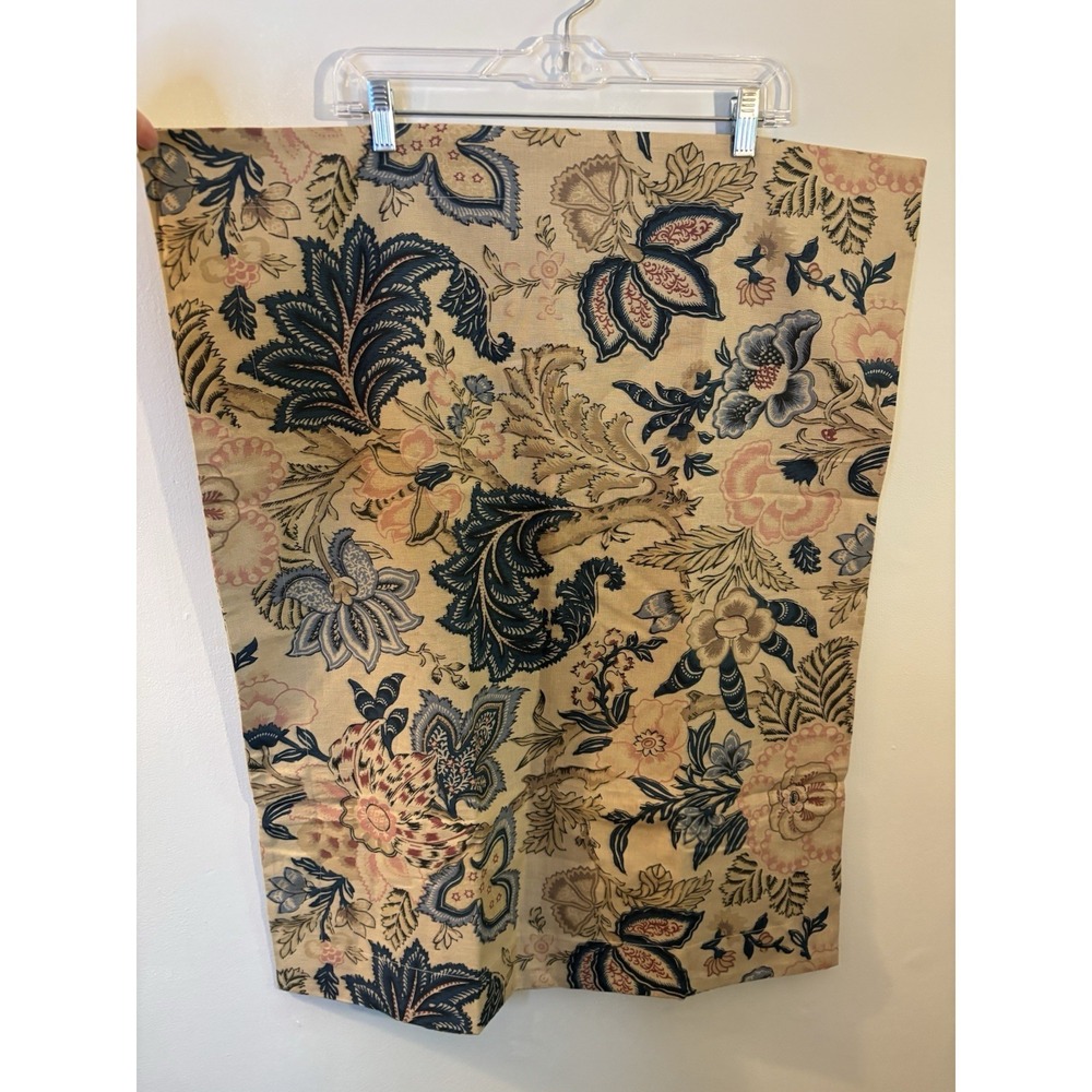 POTTERY BARN 2 Pillow Shams Karala Palampore Floral Cotton Linen Standard